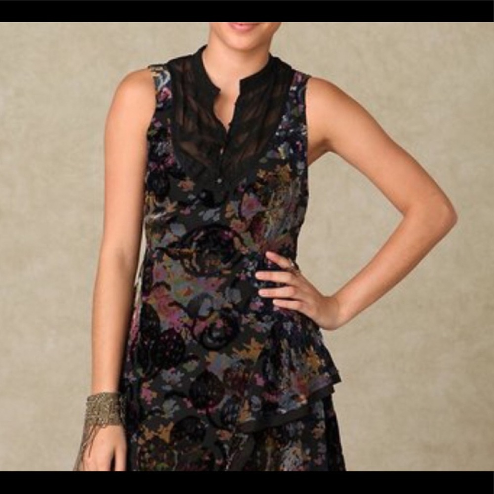 NWOT Free People velvet burnout dress🖤🔥